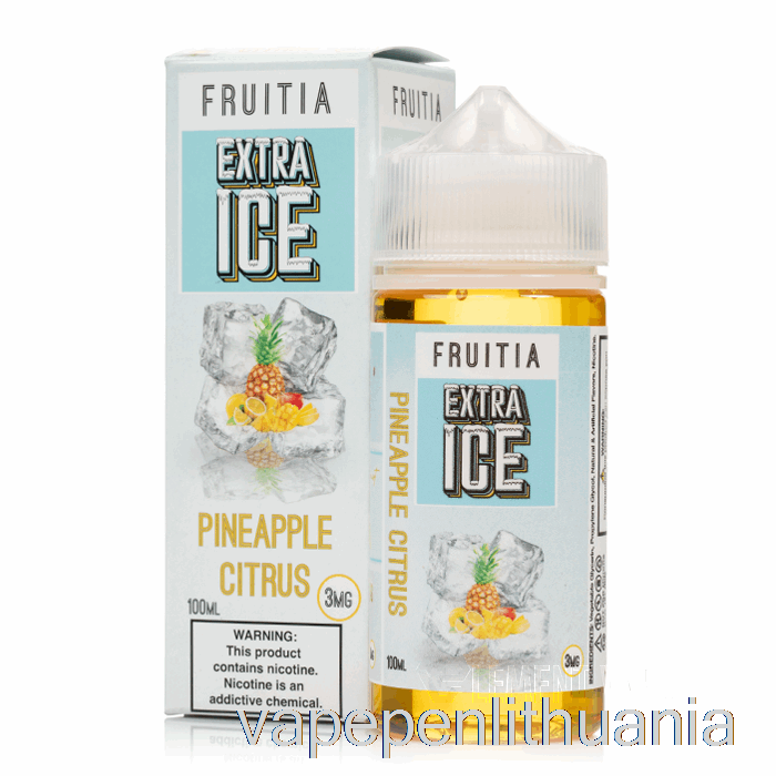 Ananasų Citrusiniai Vaisiai - Ekstra Ledas - Fruisiai - 100 Ml 0mg Vape Skysčio